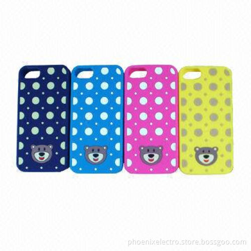 Silicone Cases for iPhone 5, with Embossed Patterns
